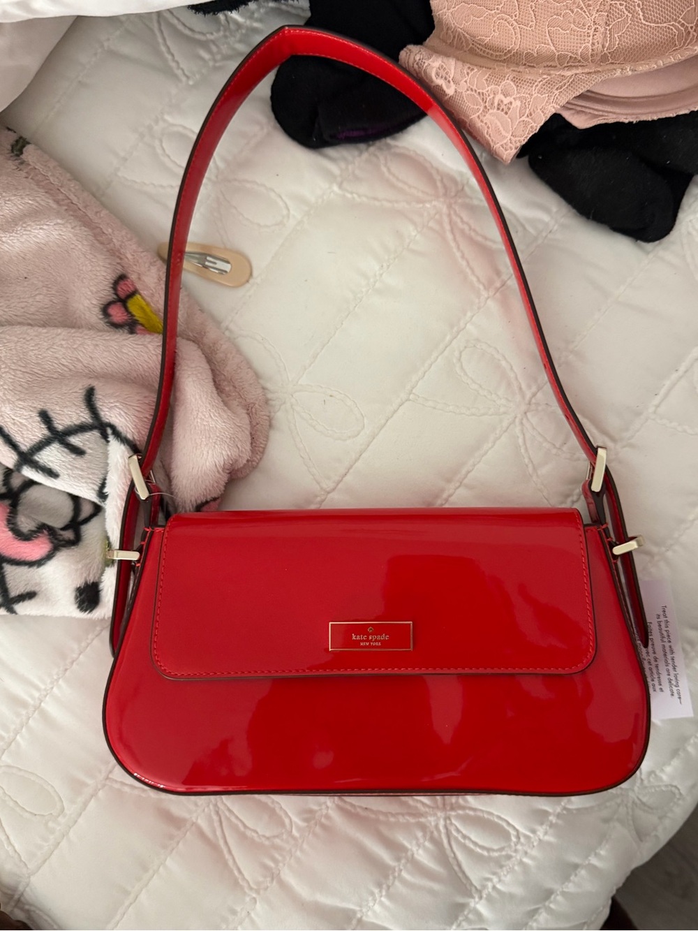 kate spade Red Patent Shoulder Bag